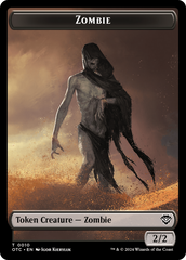 Zombie // Ox Warrior Double-Sided Token [Outlaws of Thunder Junction Commander Tokens] | Boutique FDB TCG