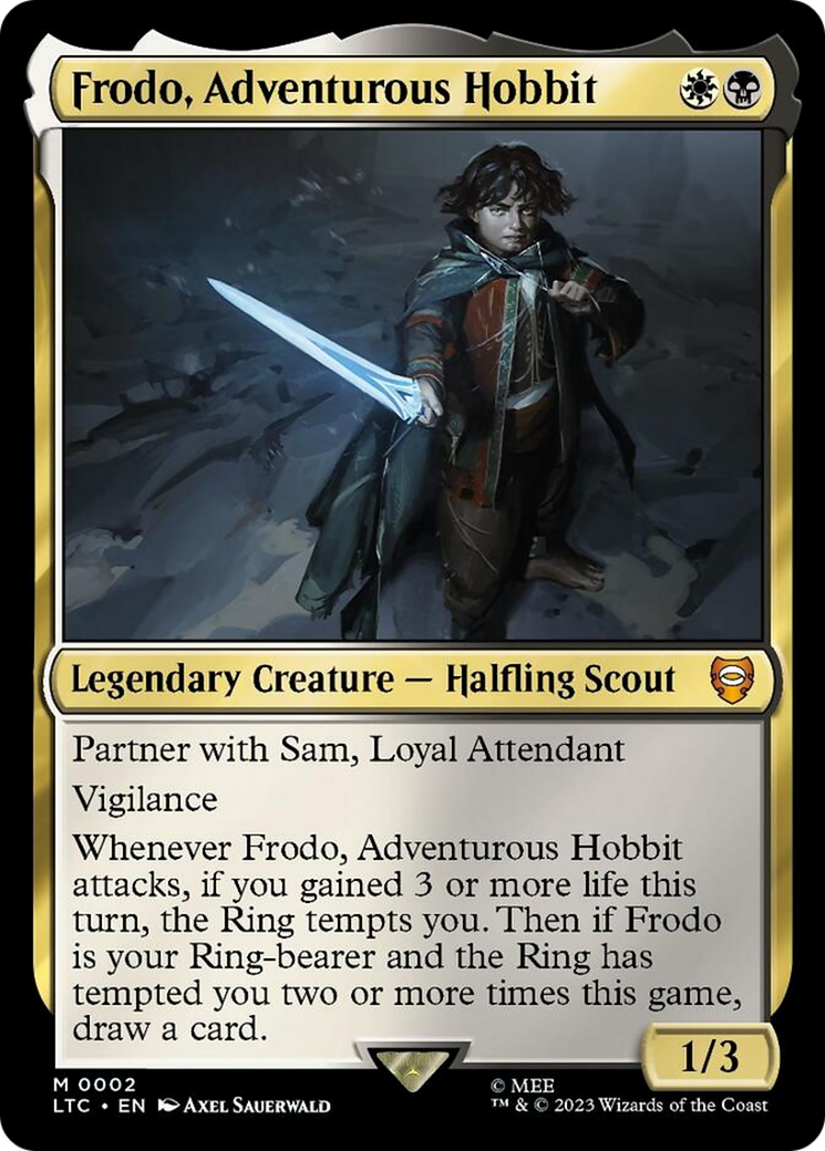 Frodo, Adventurous Hobbit [The Lord of the Rings: Tales of Middle-Earth Commander] | Boutique FDB TCG