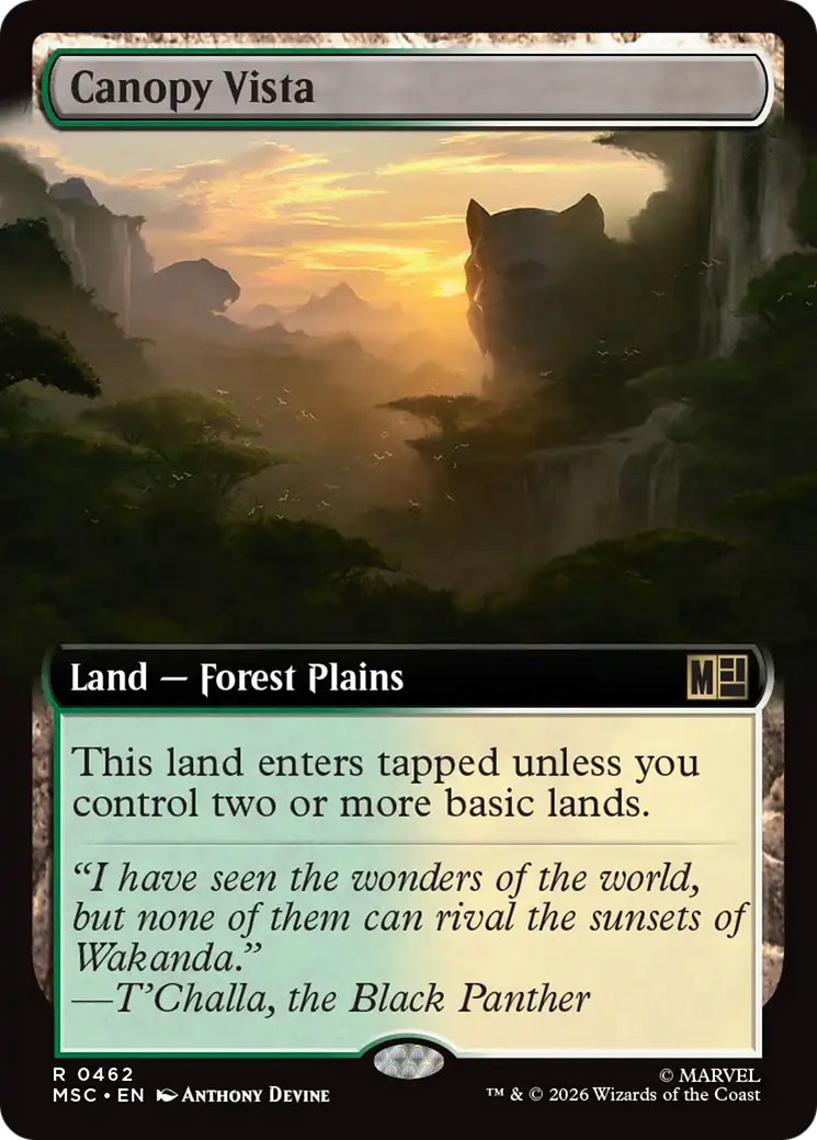 Canopy Vista (Extended Art) [Marvel Super Heroes Commander] | Boutique FDB TCG