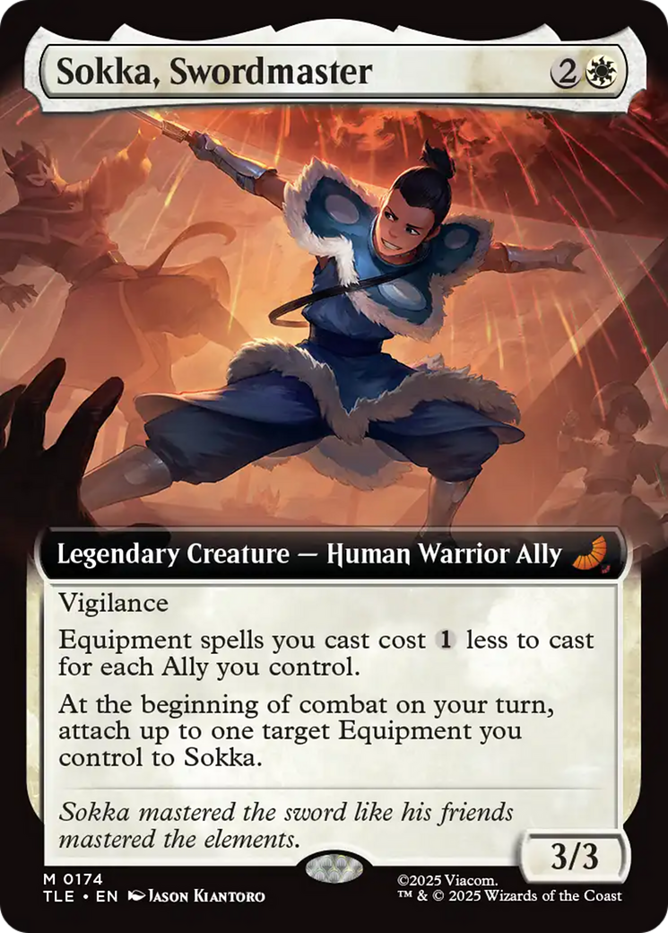 Sokka, Swordmaster (Extended Art) [Avatar: The Last Airbender: Eternal-Legal] | Boutique FDB TCG