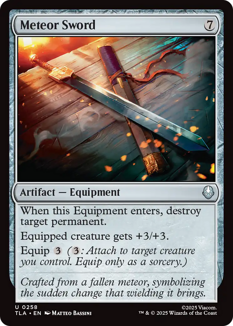 Meteor Sword [Avatar: The Last Airbender] | Boutique FDB TCG