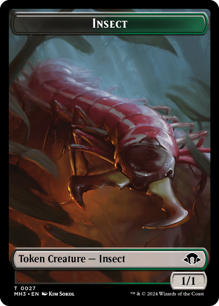 Eldrazi Spawn // Insect (0027) Double-Sided Token [Modern Horizons 3 Tokens] | Boutique FDB TCG