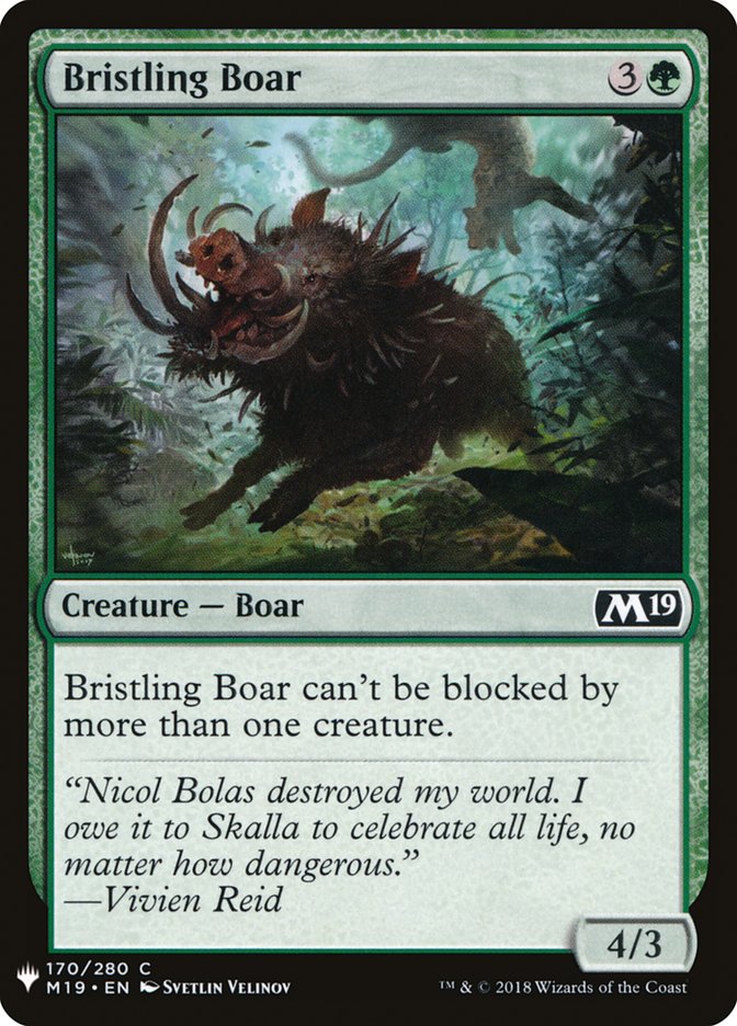 Bristling Boar [Mystery Booster] | Boutique FDB TCG