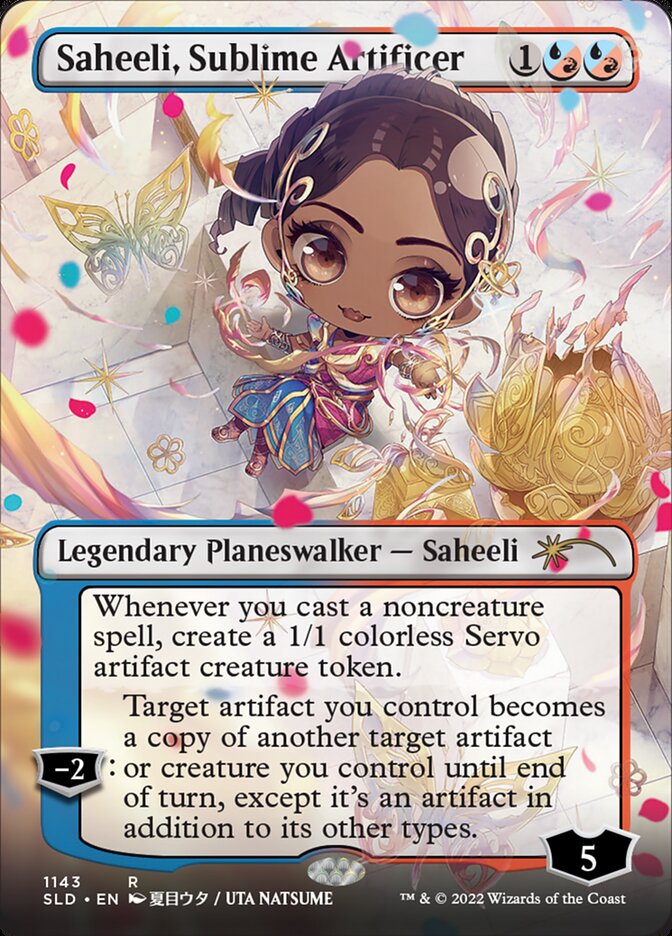 Saheeli, Sublime Artificer (Borderless) [Secret Lair Drop Series] | Boutique FDB TCG