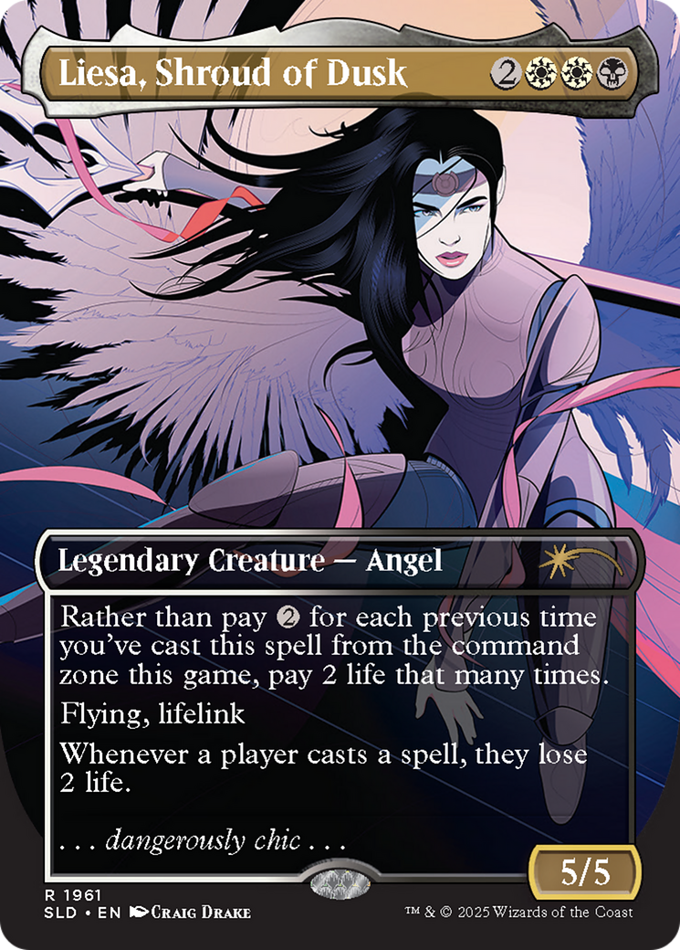 Liesa, Shroud of Dusk (Rainbow Foil) [Secret Lair Drop Series] | Boutique FDB TCG