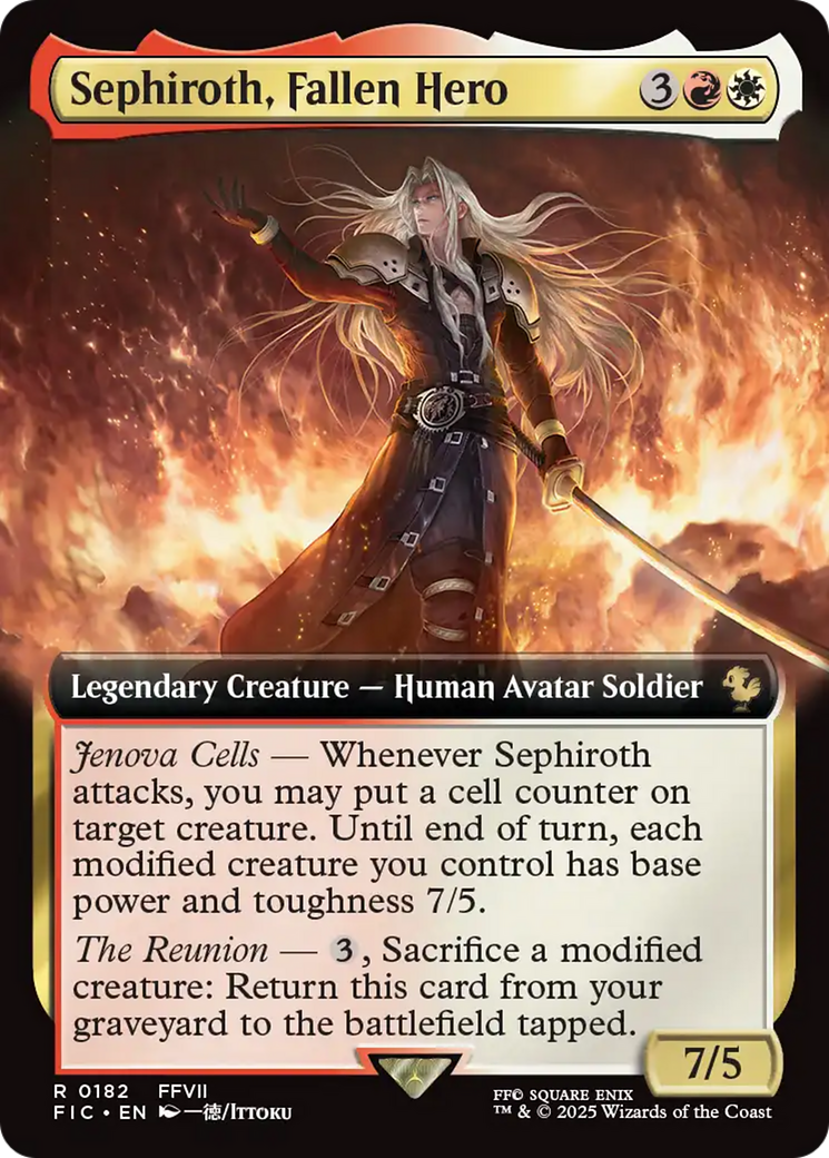 Sephiroth, Fallen Hero (Extended Art) [FINAL FANTASY Commander] | Boutique FDB TCG