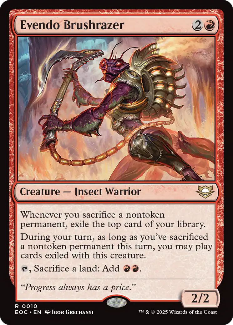 Evendo Brushrazer [Edge of Eternities Commander] | Boutique FDB TCG