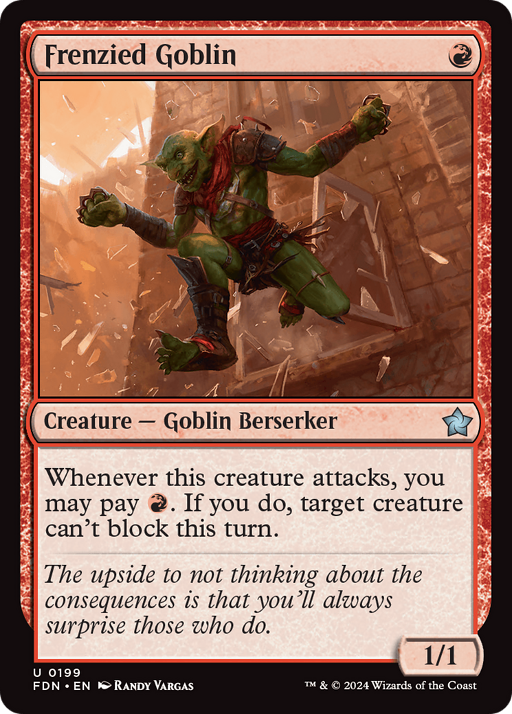 Frenzied Goblin [Foundations] | Boutique FDB TCG