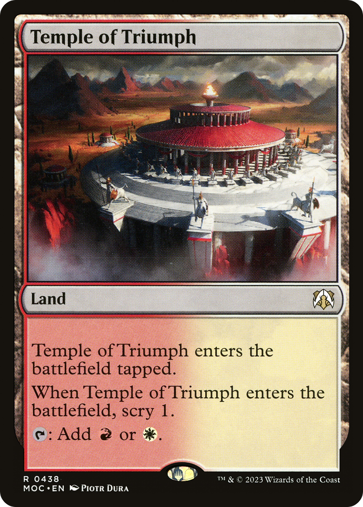 Temple of Triumph [March of the Machine Commander] | Boutique FDB TCG