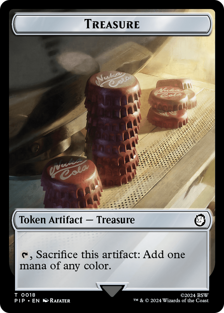 Treasure (018) // Wasteland Double-Sided Token [Fallout Tokens] | Boutique FDB TCG