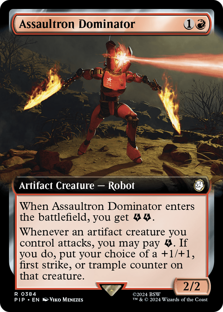 Assaultron Dominator (Extended Art) [Fallout] | Boutique FDB TCG