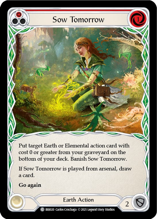 Sow Tomorrow (Red) [BRI020] (Tales of Aria Briar Blitz Deck)  1st Edition Normal | Boutique FDB TCG