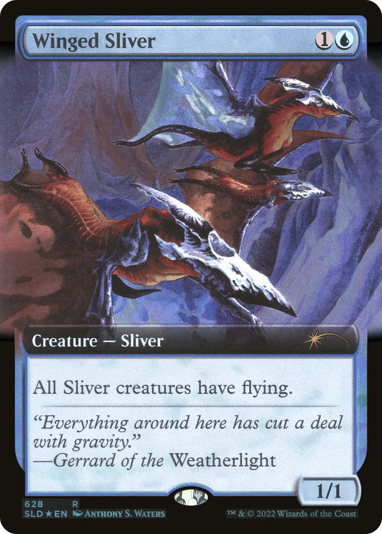 Winged Sliver (Extended Art) [Secret Lair Drop Promos] | Boutique FDB TCG