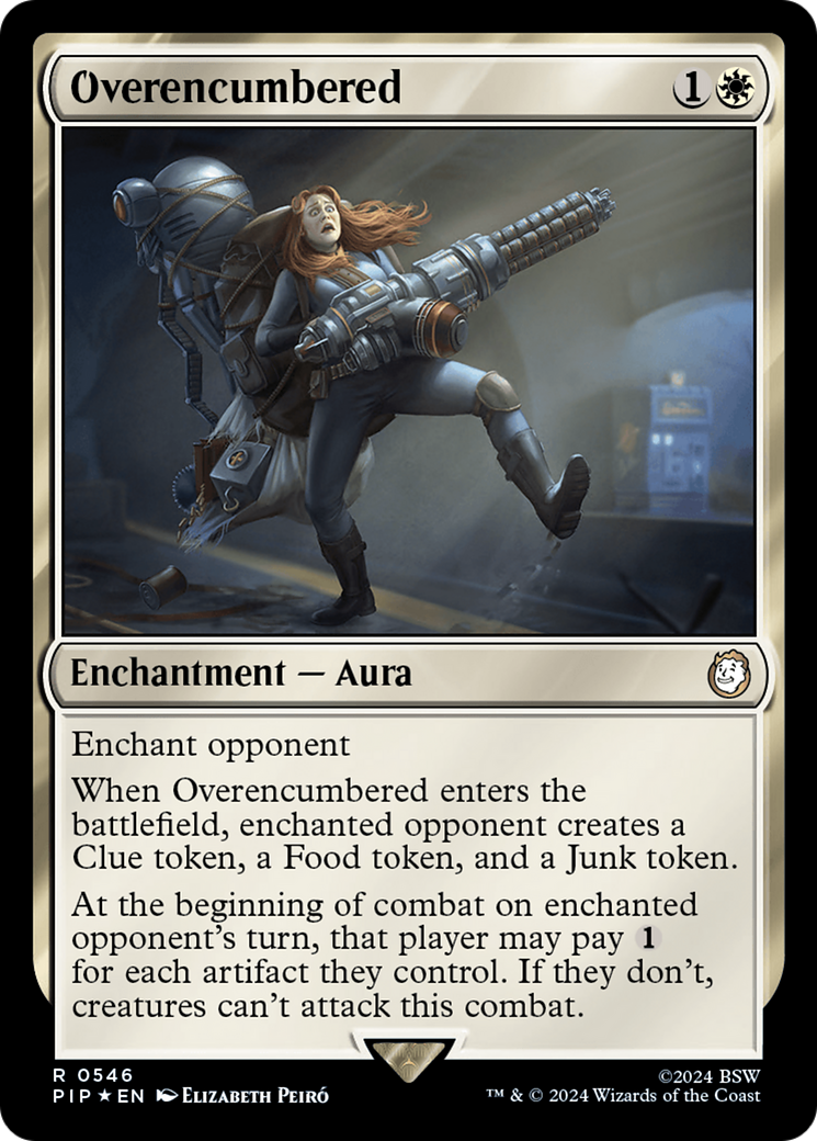 Overencumbered (Surge Foil) [Fallout] | Boutique FDB TCG