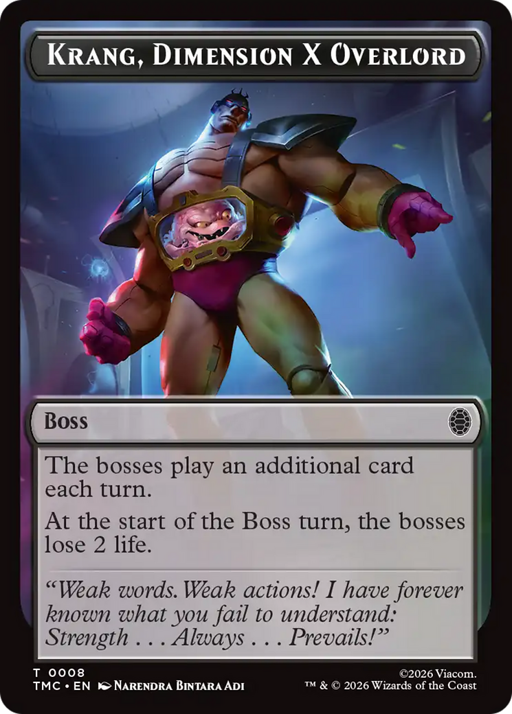 Krang, Dimension X Overlord [Teenage Mutant Ninja Turtles Commander Tokens] | Boutique FDB TCG