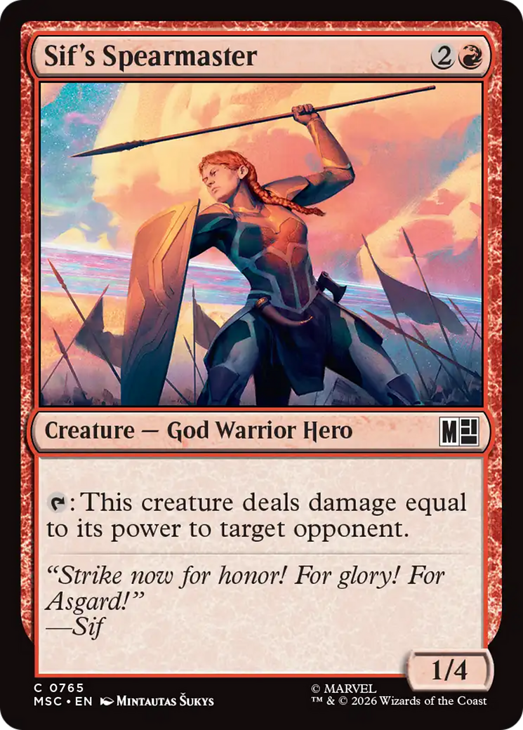 Sif's Spearmaster [Marvel Super Heroes Commander] | Boutique FDB TCG