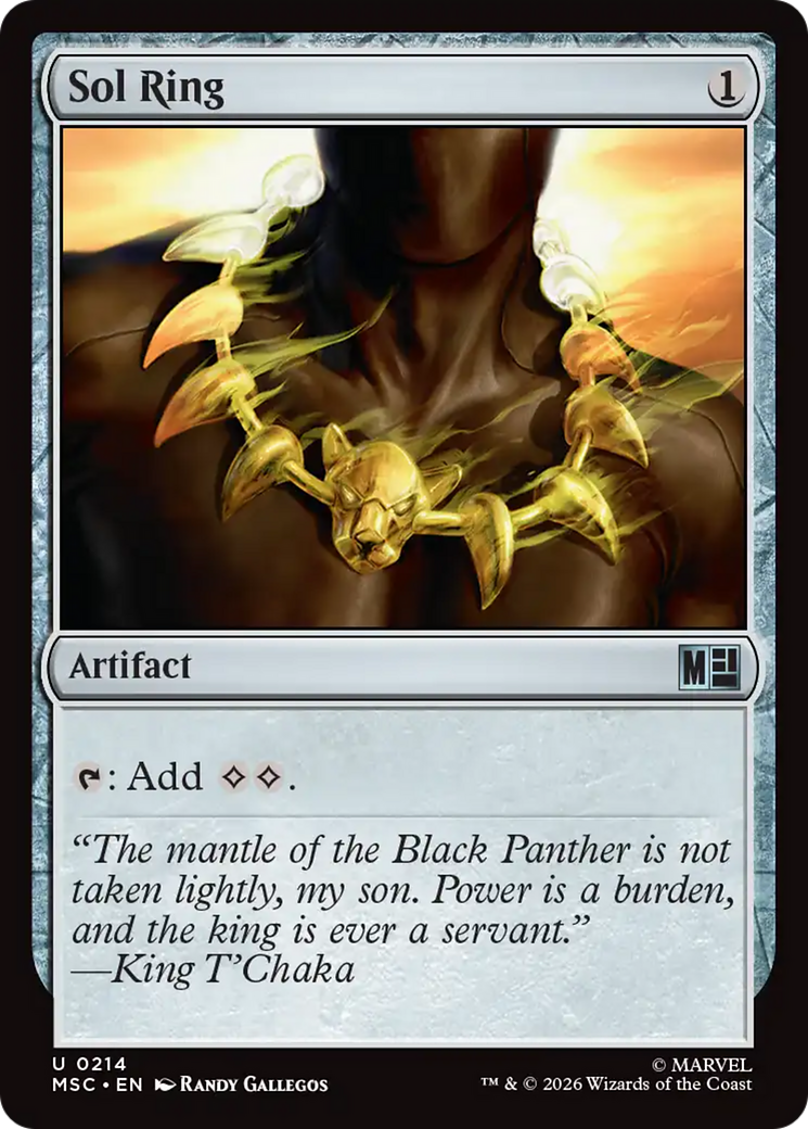 Sol Ring (0214) (Surge Foil) [Marvel Super Heroes Commander] | Boutique FDB TCG
