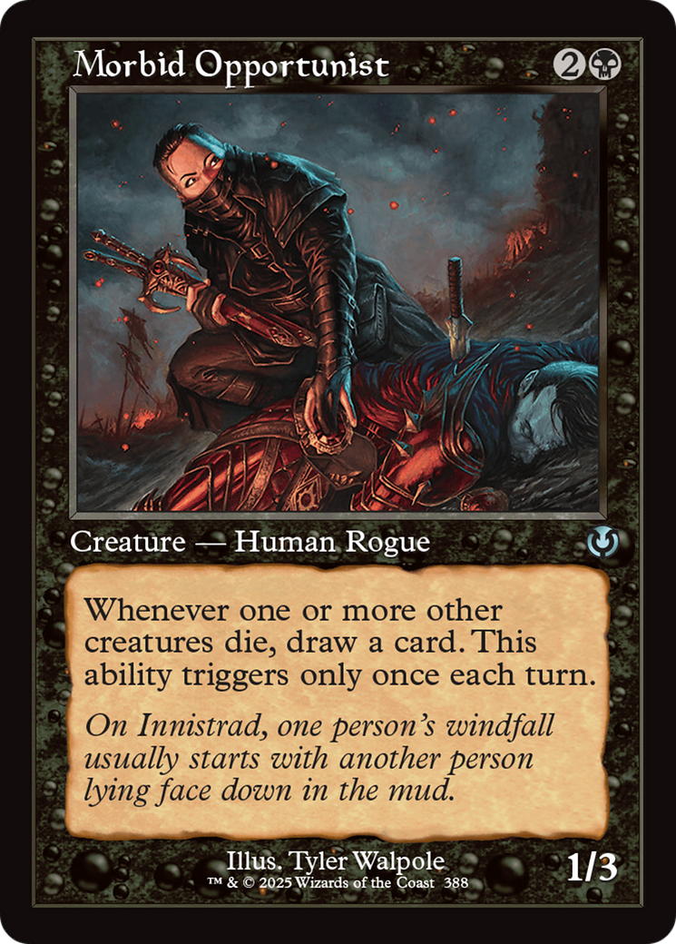 Morbid Opportunist (Retro Frame) [Innistrad Remastered] | Boutique FDB TCG