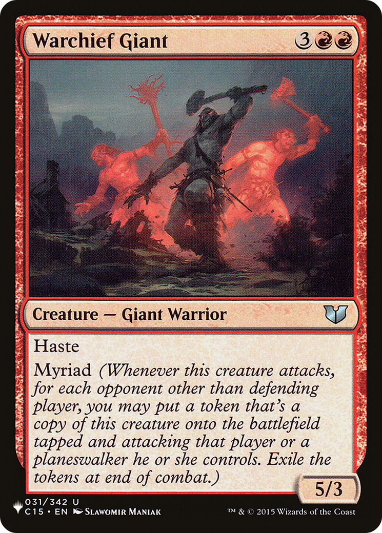 Warchief Giant [The List] | Boutique FDB TCG