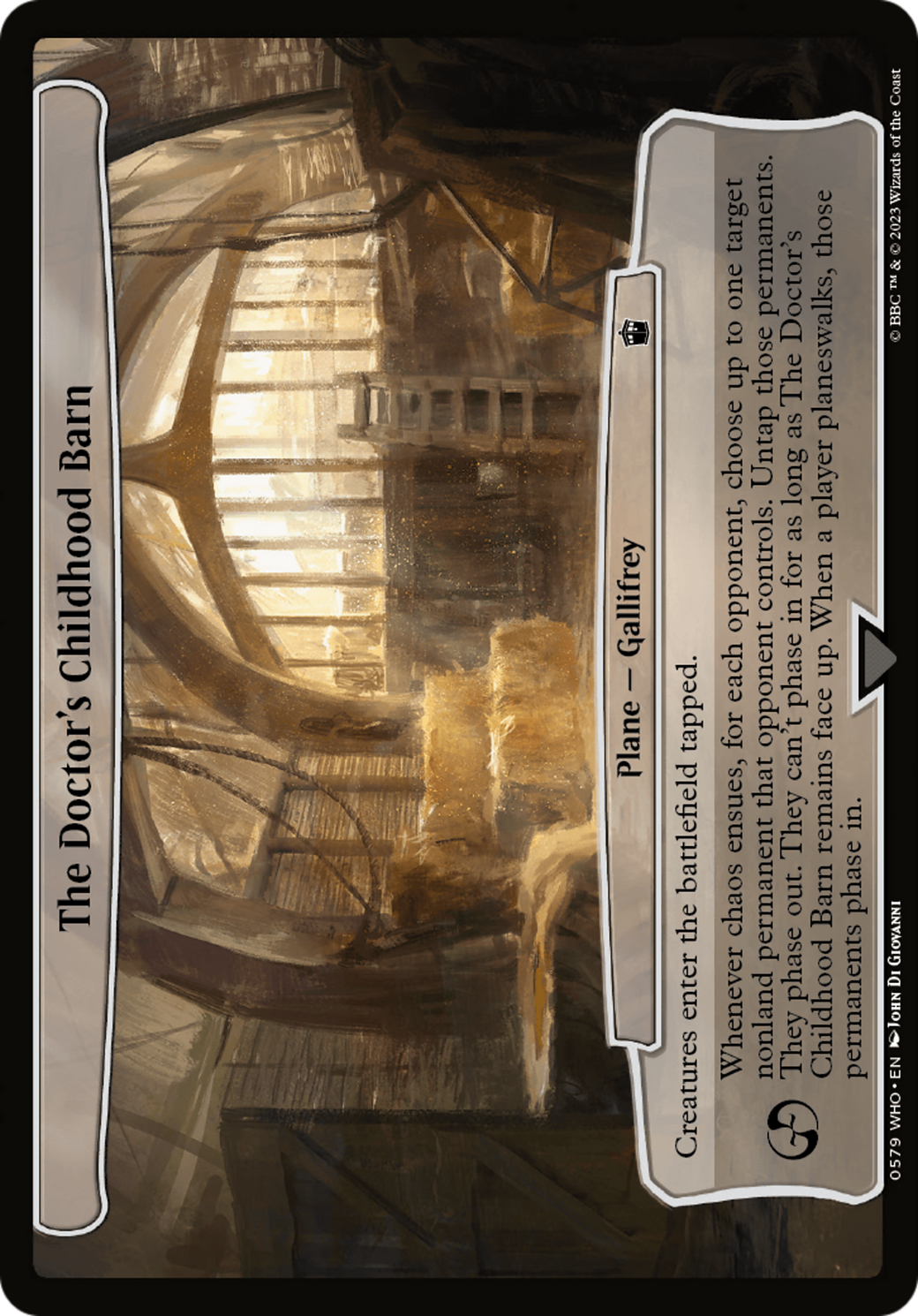 The Doctor's Childhood Barn [Doctor Who] | Boutique FDB TCG