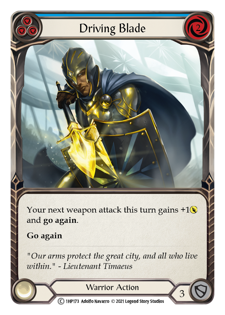 Driving Blade (Blue) [1HP173] (History Pack 1) | Boutique FDB TCG