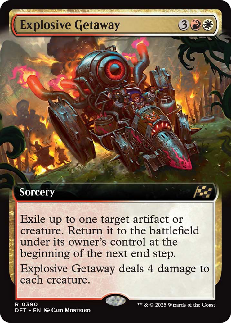 Explosive Getaway (Extended Art) [Aetherdrift] | Boutique FDB TCG
