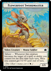 Rabbit // Flowerfoot Swordmaster Double-Sided Token [Bloomburrow Tokens] | Boutique FDB TCG