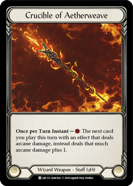 Crucible of Aetherweave // Kano, Dracai of Aether [U-ARC115 // U-ARC113] (Arcane Rising Unlimited) | Boutique FDB TCG