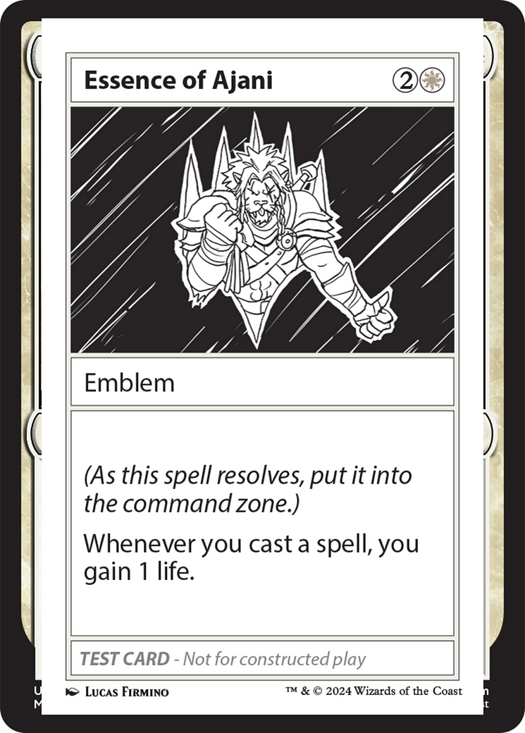 Essence of Ajani [Mystery Booster 2 Playtest Cards] | Boutique FDB TCG