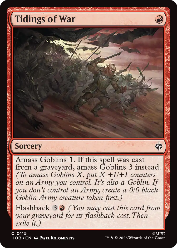 Tidings of War [The Hobbit] | Boutique FDB TCG