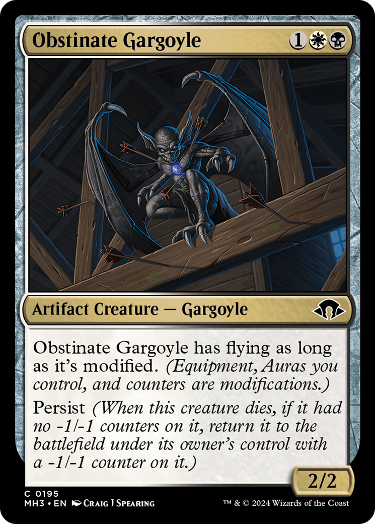 Obstinate Gargoyle [Modern Horizons 3] | Boutique FDB TCG