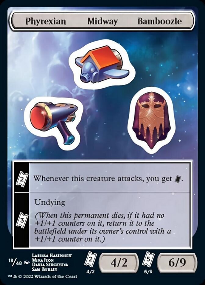 Phyrexian Midway Bamboozle [Unfinity Stickers] | Boutique FDB TCG