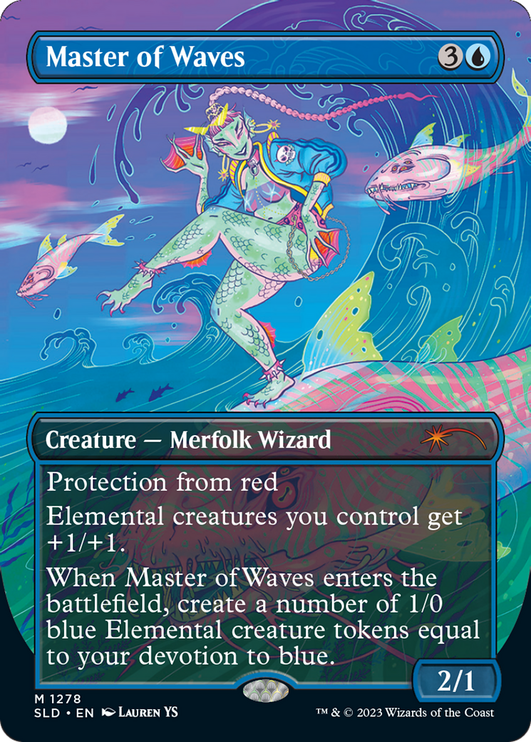 Master of Waves (Borderless) [Secret Lair Drop Series] | Boutique FDB TCG