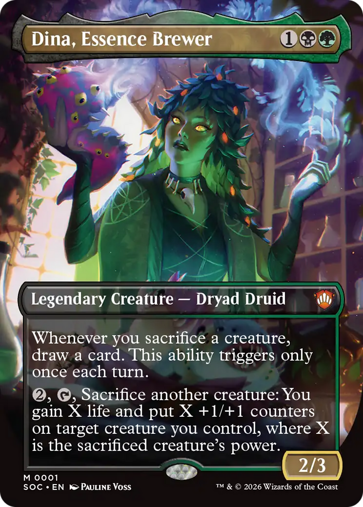 Dina, Essence Brewer (Borderless) [Secrets of Strixhaven Commander] | Boutique FDB TCG