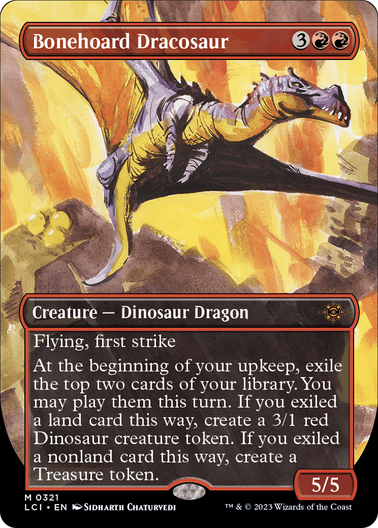 Bonehoard Dracosaur (Borderless) [The Lost Caverns of Ixalan] | Boutique FDB TCG