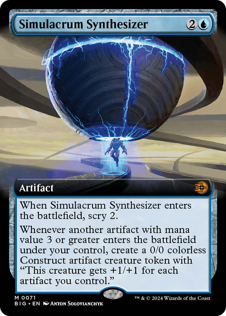 Simulacrum Synthesizer (Extended Art) [Outlaws of Thunder Junction: The Big Score] | Boutique FDB TCG