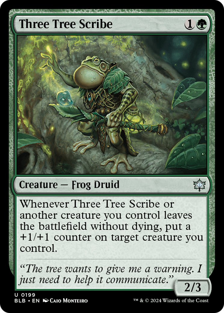 Three Tree Scribe [Bloomburrow] | Boutique FDB TCG