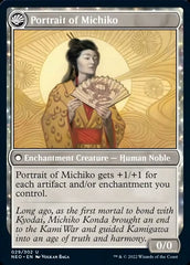 Michiko's Reign of Truth // Portrait of Michiko [Kamigawa: Neon Dynasty] | Boutique FDB TCG