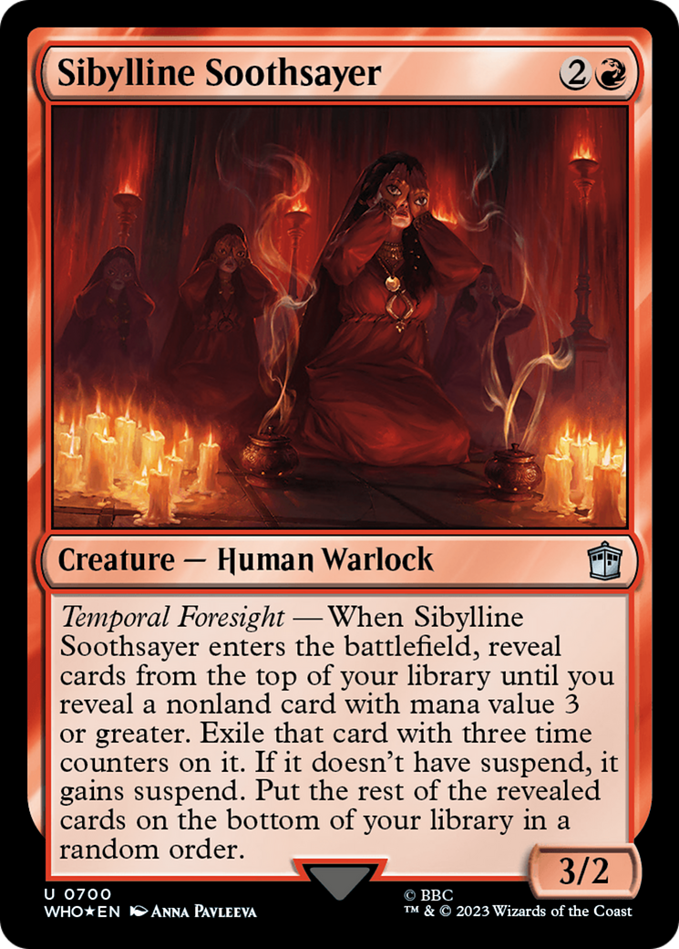 Sibylline Soothsayer (Surge Foil) [Doctor Who] | Boutique FDB TCG