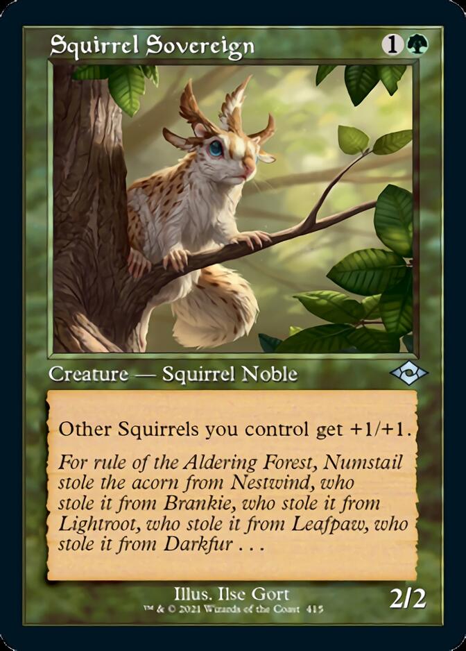 Squirrel Sovereign (Retro Foil Etched) [Modern Horizons 2] | Boutique FDB TCG