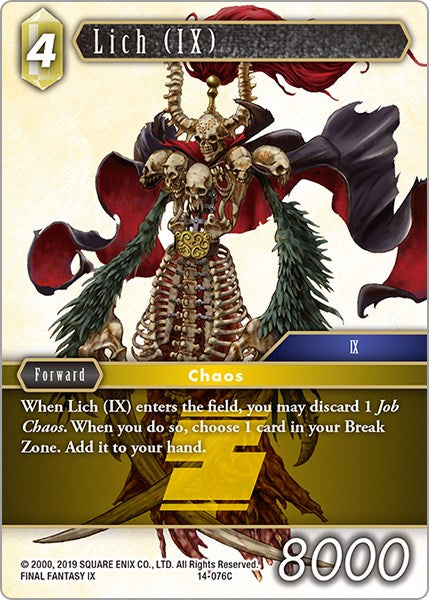 Lich (IX) [Opus XIV: Crystal Abyss] | Boutique FDB TCG