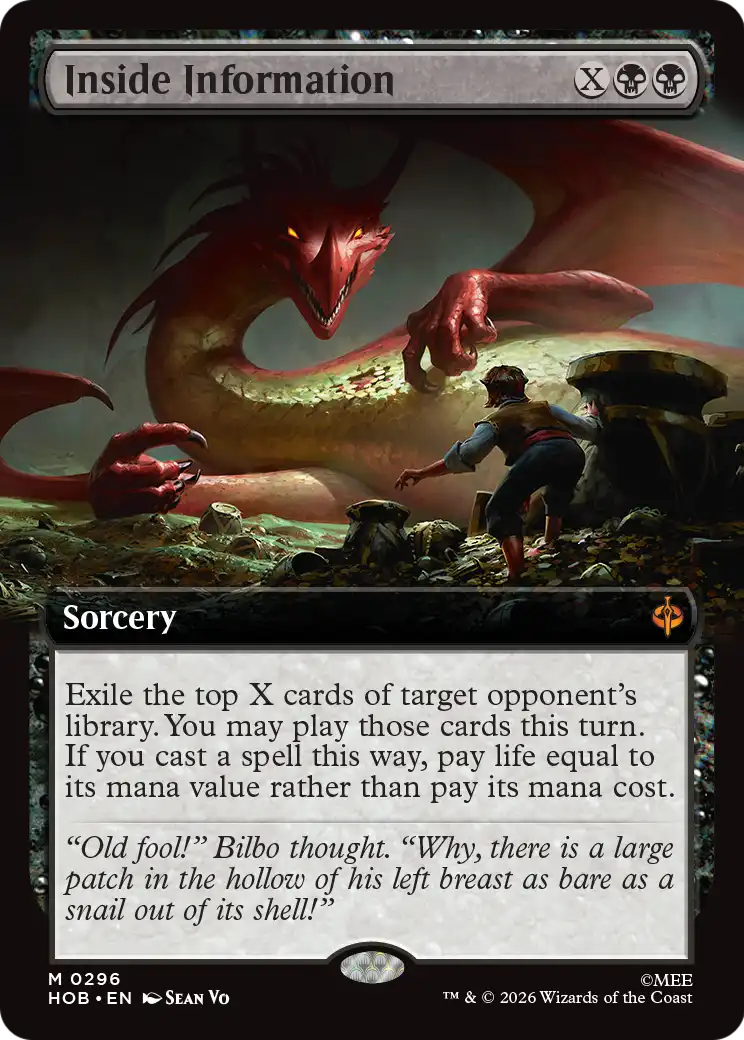 Inside Information (Extended Art) [The Hobbit] | Boutique FDB TCG