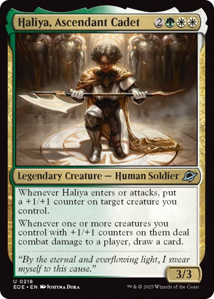 Haliya, Ascendant Cadet [Edge of Eternities] | Boutique FDB TCG