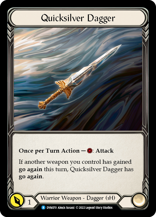 Quicksilver Dagger [DYN070] (Dynasty)  Rainbow Foil | Boutique FDB TCG