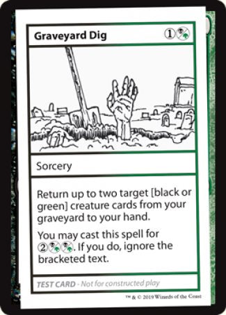 Graveyard Dig (2021 Edition) [Mystery Booster Playtest Cards] | Boutique FDB TCG