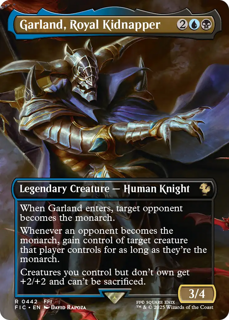 Garland, Royal Kidnapper (Borderless) [FINAL FANTASY Commander] | Boutique FDB TCG