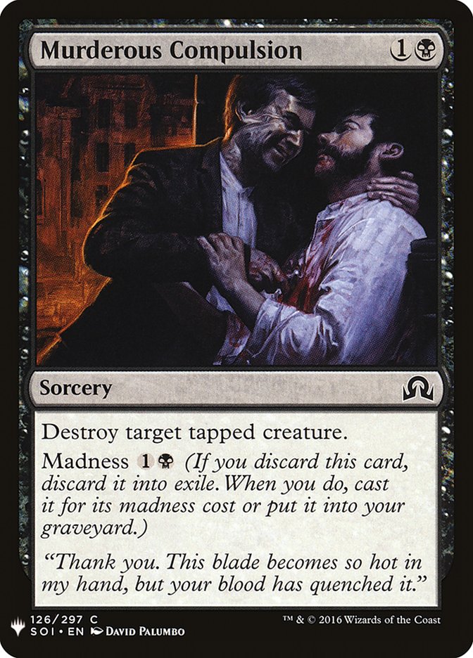 Murderous Compulsion [Mystery Booster] | Boutique FDB TCG