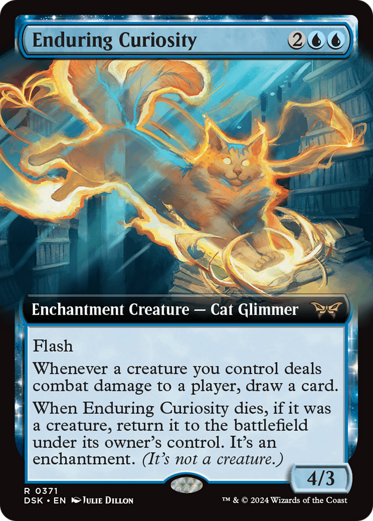 Enduring Curiosity (Extended Art) [Duskmourn: House of Horror] | Boutique FDB TCG