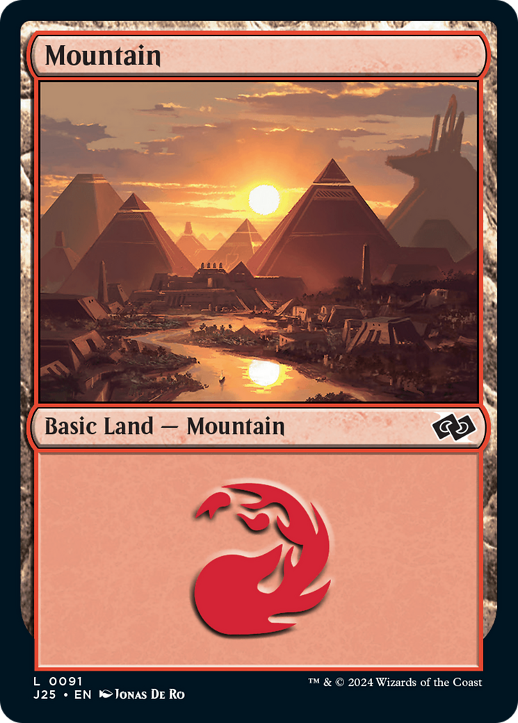 Mountain (91) [Foundations Jumpstart] | Boutique FDB TCG