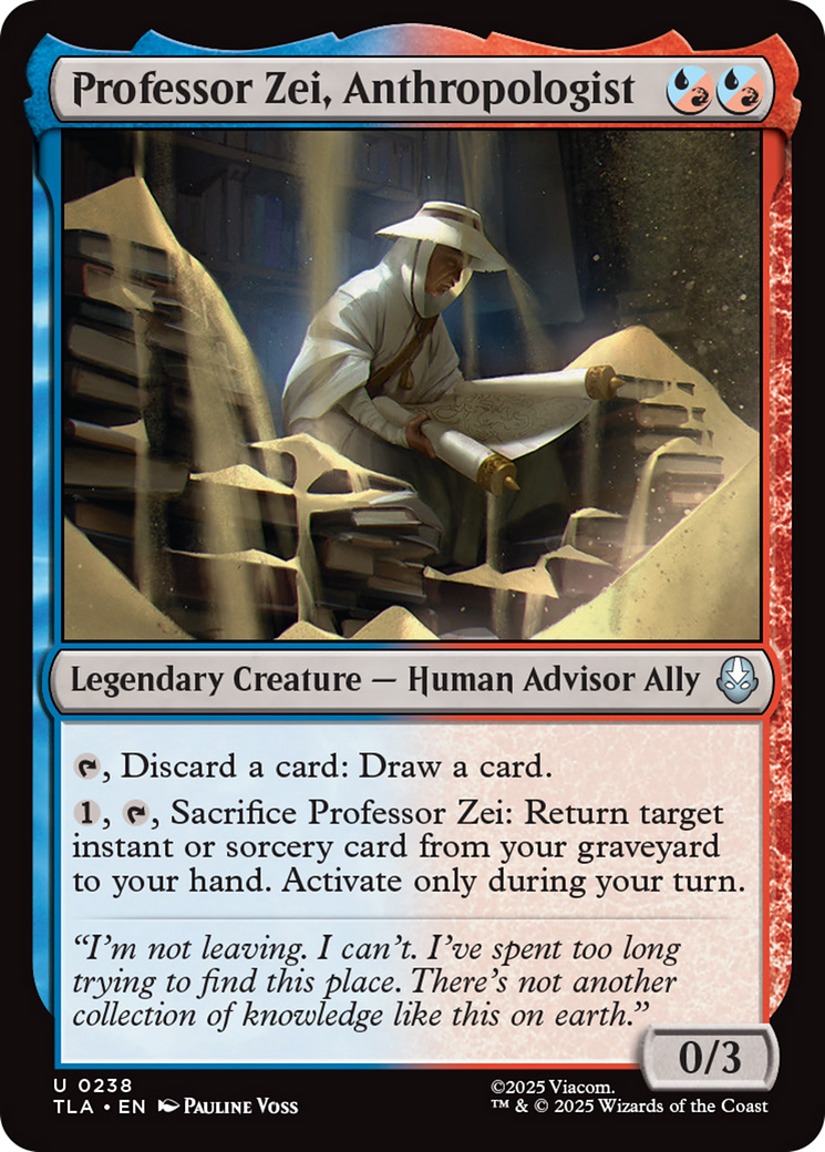 Professor Zei, Anthropologist [Avatar: The Last Airbender] | Boutique FDB TCG